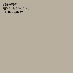 #B8AF9F - Taupe Gray Color Image